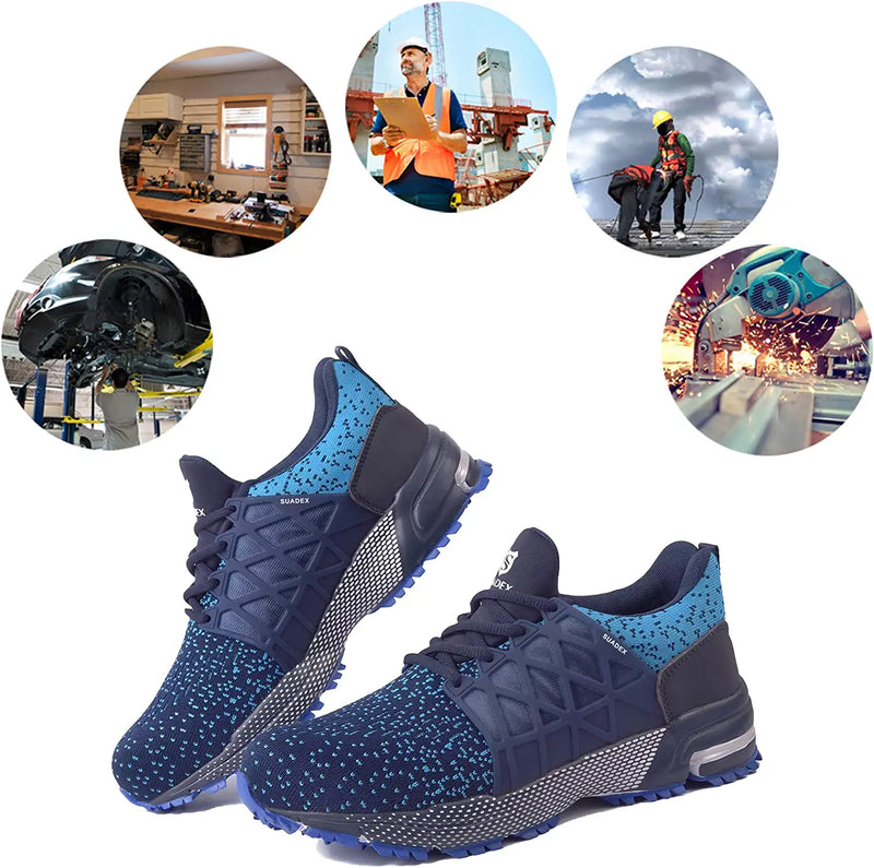 Load image into Gallery viewer, SLAM | SUADEX Slip-Resistant Steel Toe Sneakers
